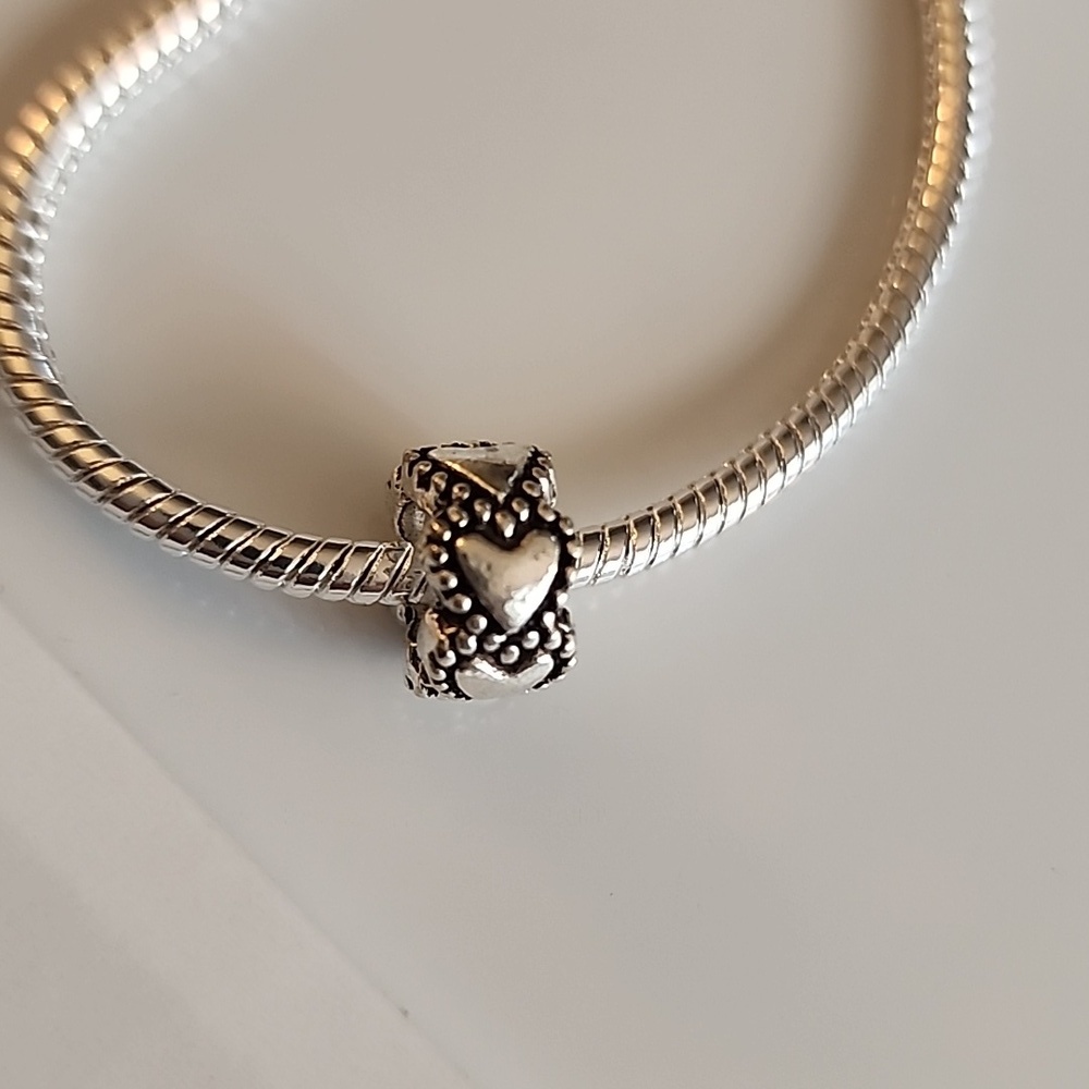 Heart Spacer Charm for European Style Bracelets Multi  Fits Pandora#2 - Picture 2 of 3